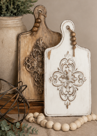 Carved Floral Decorative Cutting Board