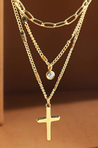 Faith and Sparkle Cross Pendant Necklace