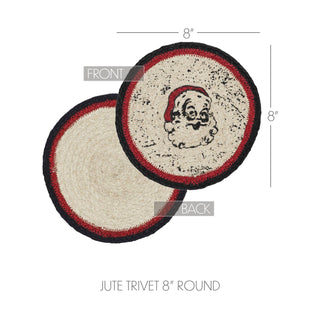 Jolly Ole Santa Jute Trivet