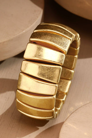 Gold Bangle Stress Bracelet