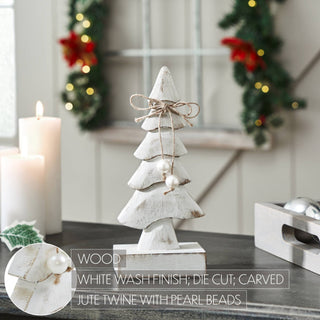 Pretty in Pearl Distressed White Wooden Tree