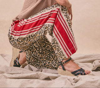 The Statement Stripe Leopard Pants