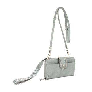 Jolie Crossbody Wallet With Boho Wrist Strap