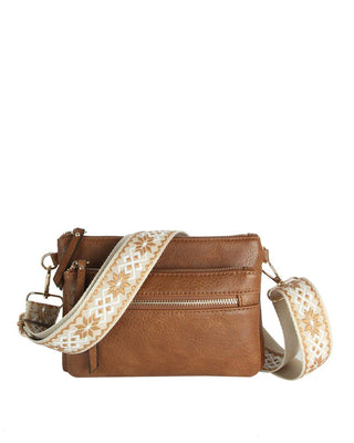 Melissa Multi Zip Pocket Crossbody