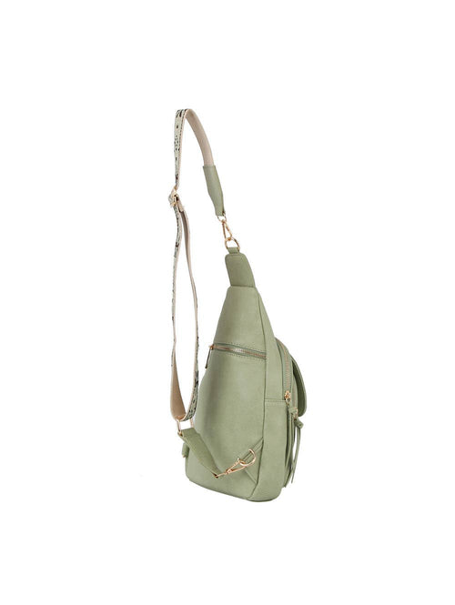 Sage Double Compartment Sling Bag