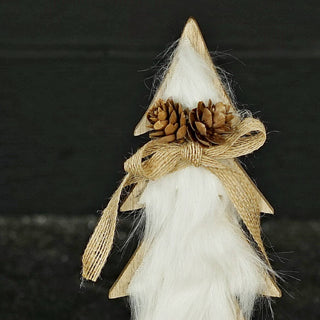 Shaggy Wool Covered Christmas Tree