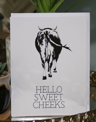 Hello Sweet Cheeks Greeting Card