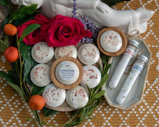 Eucalyptus Purify Shower Steamer with Pink Himalayan Salt