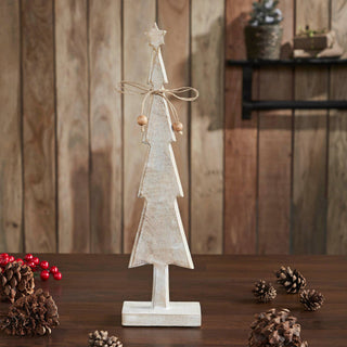 Large Star Top Wooden Christmas Tree