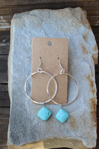 Turquoise Charm Earrings