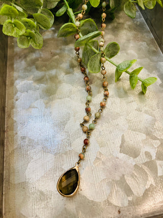 Faye Imperial Jasper Necklace