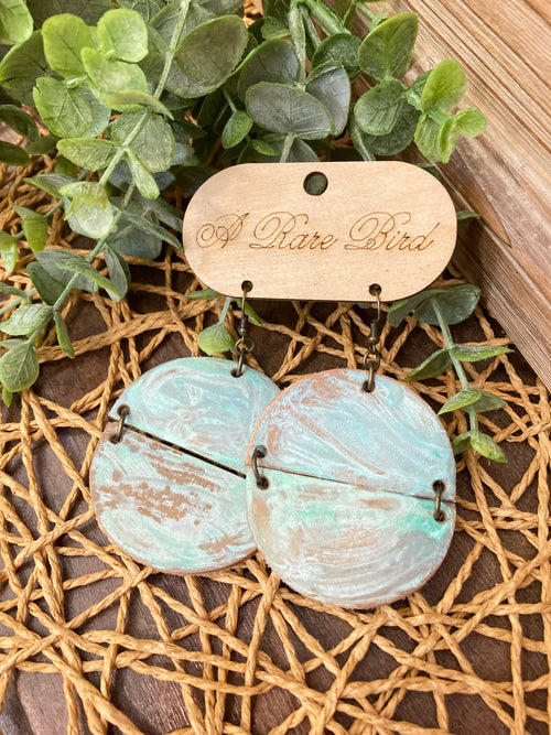 Round about Patina Earrings