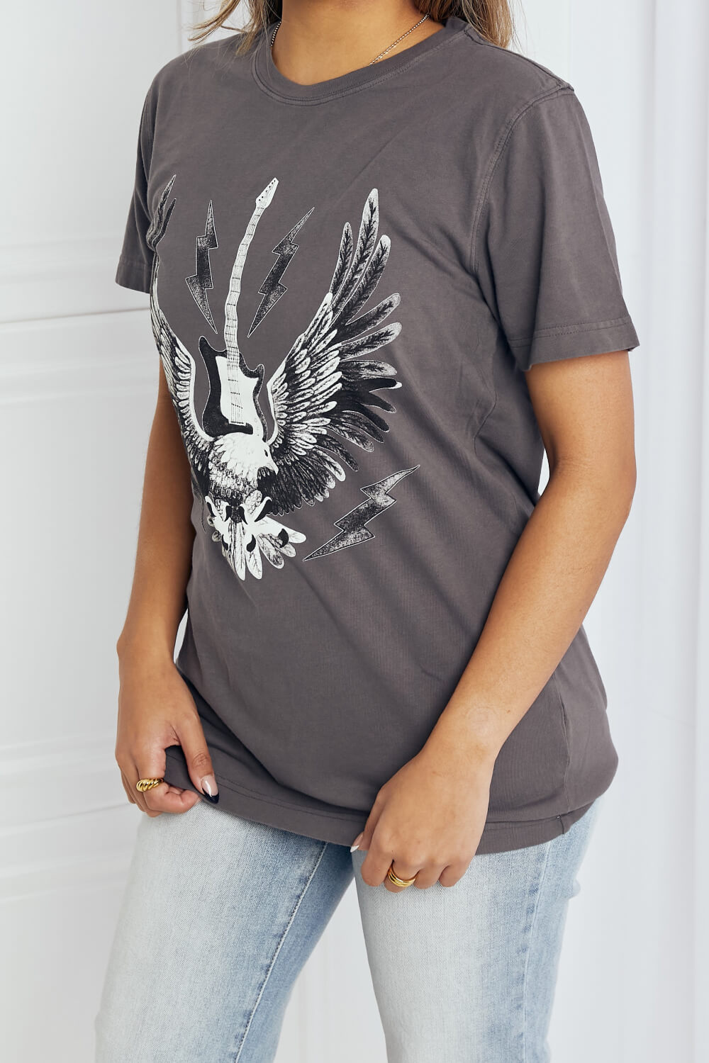 ONLINE EXCLUSIVE ~  Rock & Roll Eagle Graphic Tee Shirt