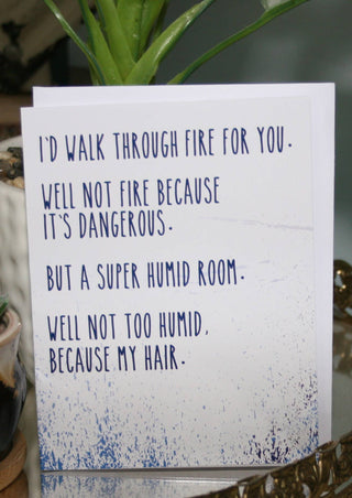 Humid Room Greeting Card