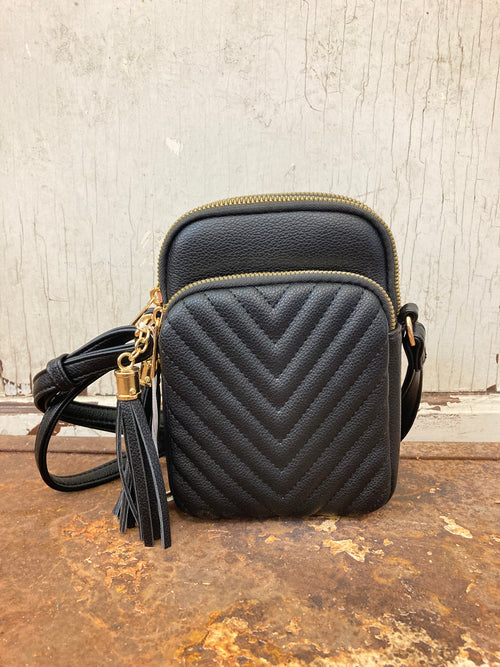 Triple Zip Crossbody