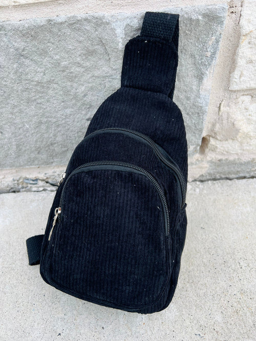 Corduroy Sling Bag