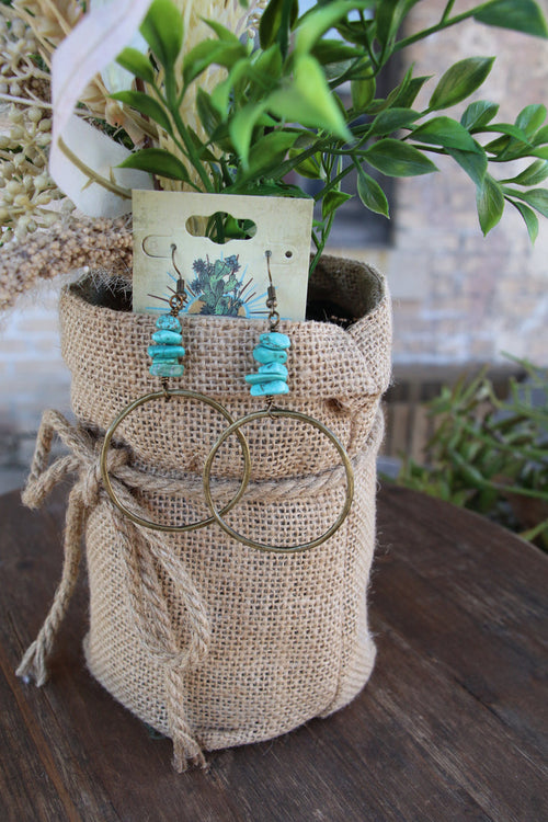 Turquoise Stack Earrings