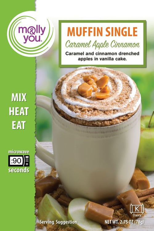 Caramel Apple Cinnamon Muffin Microwave Single Serve